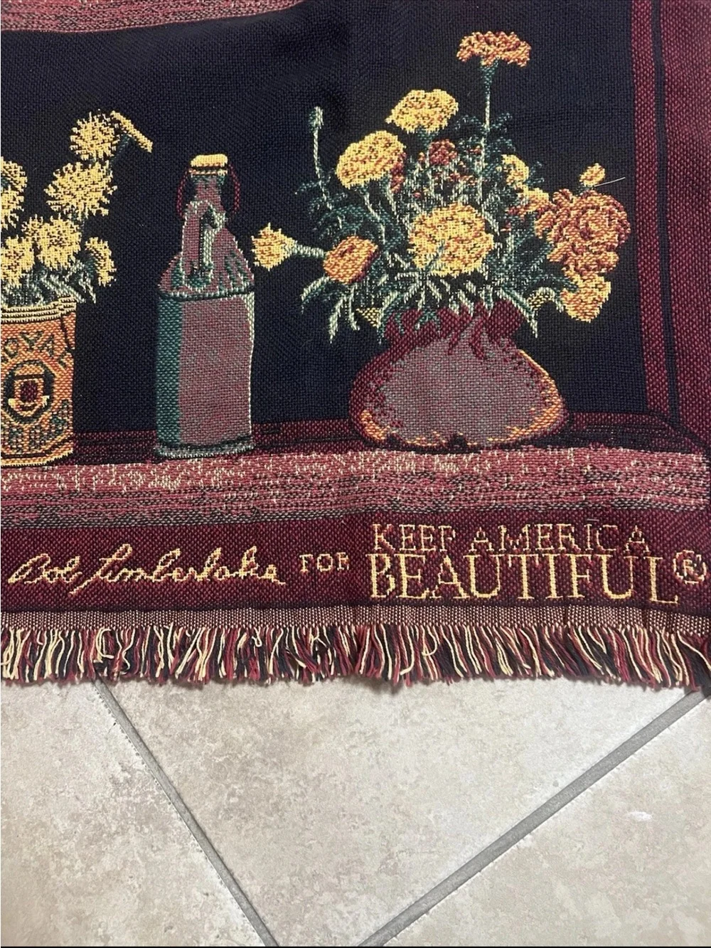NWT Bob Timberlake “August colors” Throw 52x68 Cottagecore Whimsy Farmhouse